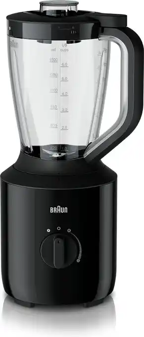 Bol.com Braun powerblend 3 - jb 3100 bk - blender - zwart aanbieding