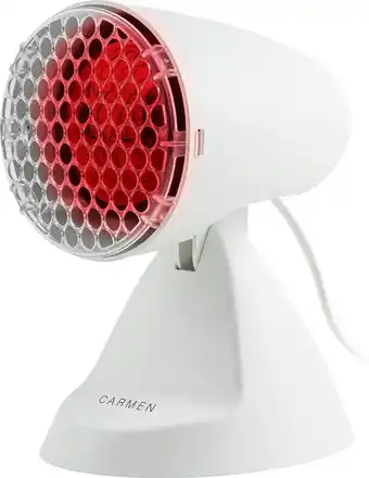Bol.com Carmen cil1001w - infraroodlamp - 100 watt - geschikt voor spier- en gewrichtspijn - verticaal kantelbaar - wit aanbieding