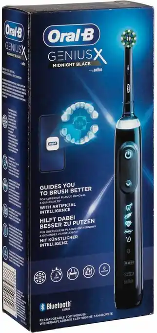 Bol.com Oral-b genius x - special editie - zwart - elektrische tandenborstel - 1 handvat en 1 opzetborstel aanbieding