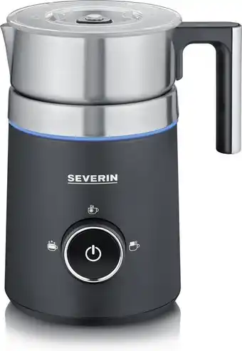 Bol.com Severin sm 3585 - melkopschuimer elektrisch - spuma 500 - melkkan - 500ml - zilver/zwart aanbieding