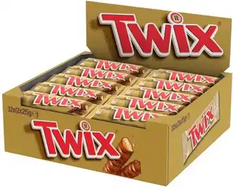 Bol.com Twix - melk chocolade repen - singles - 32 x 50g aanbieding