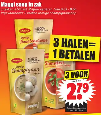 Dirk Maggi Soep in Zak 570 ml aanbieding