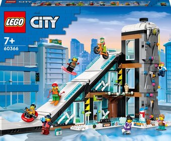 Bol.com Lego city ski- en klimcentrum wintersport speelgoed - 60366 aanbieding