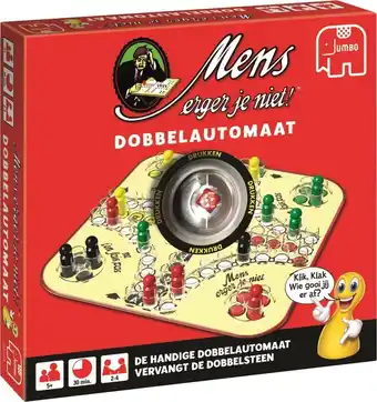 Bol.com Jumbo - mens erger je niet! dobbelautomaat - bordspel aanbieding