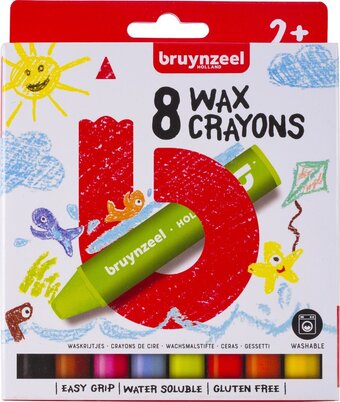 Bol.com Bruynzeel kids 8 waskrijtjes set aanbieding