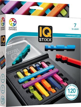Bol.com Smartgames - iq stixx - 120 opdrachten - puzzelspel voor kinderen en volwassenen aanbieding