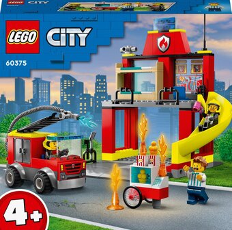 Bol.com Lego city de brandweerkazerne en de brandweerwagen set - 60375 aanbieding