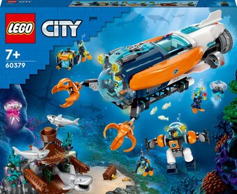 Bol.com Lego city duikboot voor diepzeeonderzoek onderwater set - 60379 aanbieding