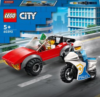 Bol.com Lego city achtervolging auto op politiemotor set - 60392 aanbieding