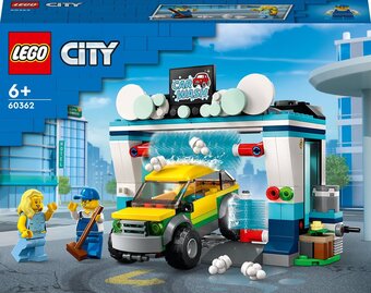 Bol.com Lego city autowasserette set met speelgoed auto - 60362 aanbieding