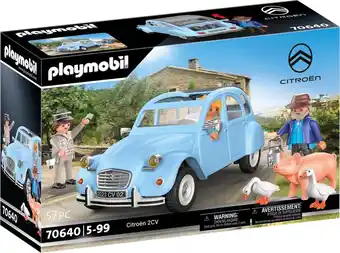 Bol.com Playmobil classic cars citroën 2cv - 70640 aanbieding