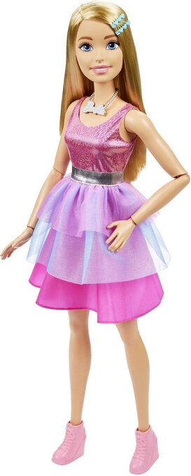 Bol.com Barbie - roze jurk - 73 cm - barbie pop aanbieding