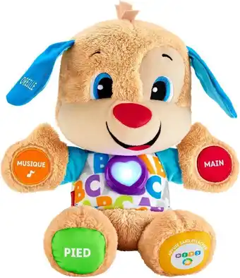 Bol.com Fisher-price leerplezier puppy blauw - baby speelgoed 6 maanden - frans aanbieding