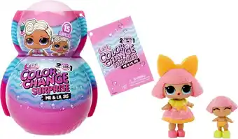Bol.com L.o.l. surprise! 2-in-1 me & my lil sis color change - minipoppen aanbieding