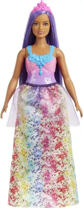 Bol.com Barbie dreamtopia - barbiepop - prinses met paars haar aanbieding