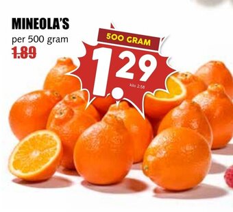 De Boerenschuur MINEOLA'S per 500 gram aanbieding