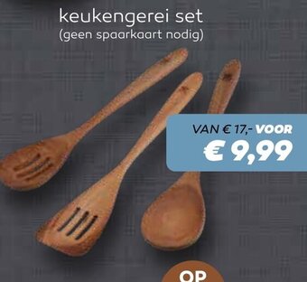 De Boerenschuur keukengerei set aanbieding