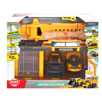 Top1Toys Dickie toys constructie station met licht en  geluid aanbieding