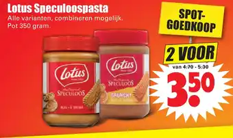 Dirk Lotus Speculoospasta 350 gram aanbieding