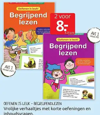 Boekenvoordeel Oefenen is leuk - begrijpendlezen aanbieding