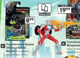 Top1Toys Transformers Beasts Alliance Battle Master aanbieding