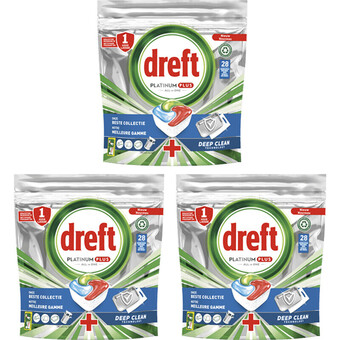 Albert Heijn Dreft platinum+ deep clean vaatwas pakket aanbieding