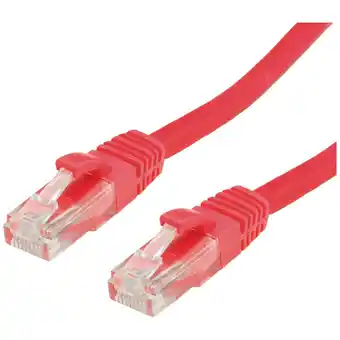 Conrad Value 21.99.1422 rj45 netwerkkabel, patchkabel cat 6a u/utp 2.00 m rood onafgeschermd 1 stuk(s) aanbieding