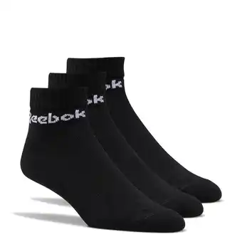 Decathlon Lage sokken reebok active core ankle (x3) aanbieding