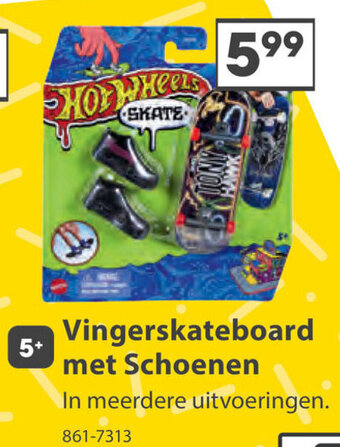 Top1Toys Vingerskateboard met Schoenen aanbieding