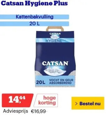 Bol.com Catsan Hygiene Plus 20L aanbieding