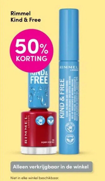 DA Rimmel Kind & Free aanbieding