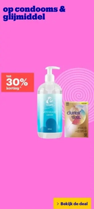 Bol.com condooms & glijmiddel aanbieding