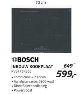 Obbink BOSCH INBOUW KOOKPLAAT PVS775FB5E aanbieding