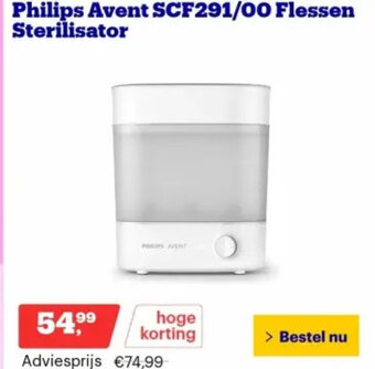 Bol.com Philips Avent SCF291/00 Flessen Sterilisator aanbieding