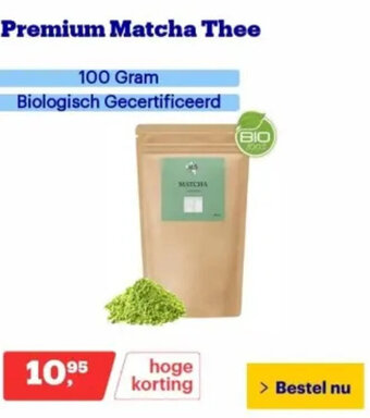 Bol.com Premium Matcha Thee 100g aanbieding