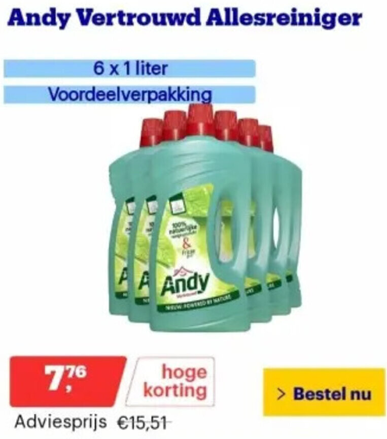 Bol.com Andy Vertrouwd Allesreiniger aanbieding