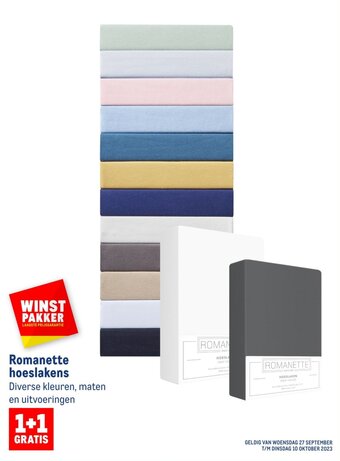 Makro Romanette hoeslakens aanbieding