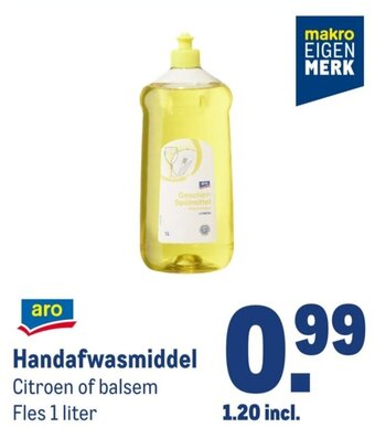 Makro Handafwasmiddel 1liter aanbieding