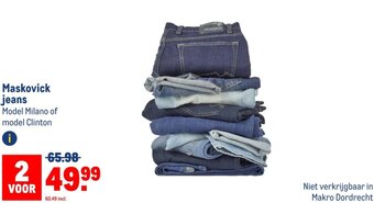 Makro Maskovick jeans aanbieding