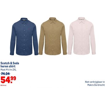 Makro Scotch & Soda heren shirt aanbieding