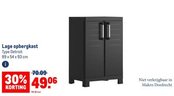 Makro Lage opbergkast Type Detroit 89 x 54 x 93 cm aanbieding