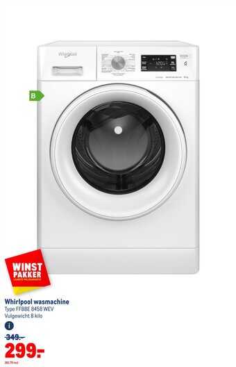 Makro Whirlpool wasmachine aanbieding