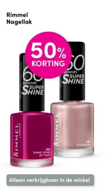 DA Rimmel Nagellak aanbieding