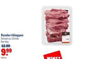 Makro Runderriblappen aanbieding