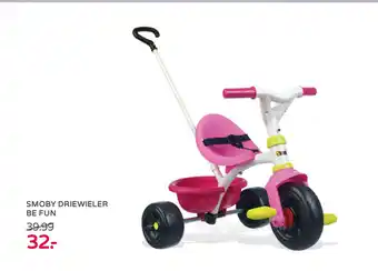 Prenatal Smoby driewieler Be Fun Blauw aanbieding