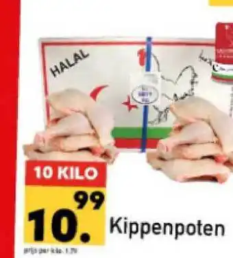 Tanger Markt Kippenpoten 10 kilo aanbieding