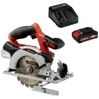 Conrad Einhell power x-change te-cs 18/150 li+2,0ah st.-kit accu-cirkelzaag zaagdiepte 90° (max.) 48 mm incl. accu, incl. lader 18 v aanbieding