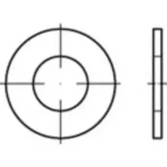 Conrad Onderlegringen 16 mm 32 mm staal galvanisch verzinkt 200 stuk(s) toolcraft 159258 aanbieding