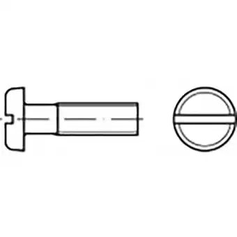 Conrad Toolcraft to-6866796 platkopschroeven m6 10 mm sleuf iso 1580 rvs v4a a4 100 stuk(s) aanbieding