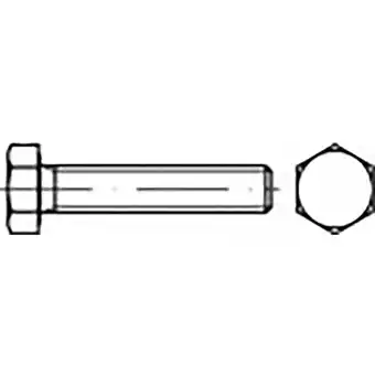 Conrad Toolcraft to-6859173 zeskantbouten m6 25 mm buitenzeskant din 933 staal gelamelleerd verzinkt 500 stuk(s) aanbieding